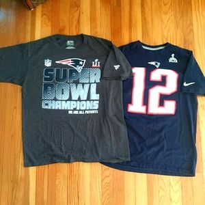 2 Patriots T-shirts